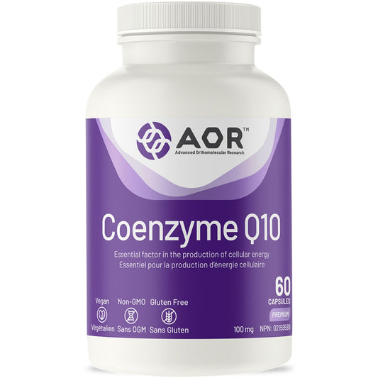 60 Capsules | AOR Coenzyme Q10 100 mg