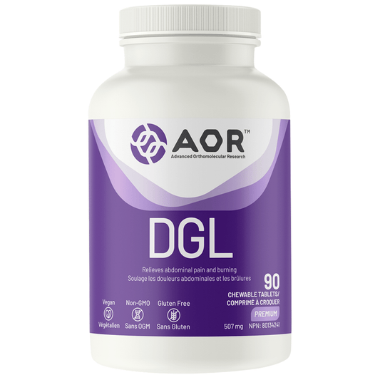 90 Chewable Tablets Lemon | AOR DGL