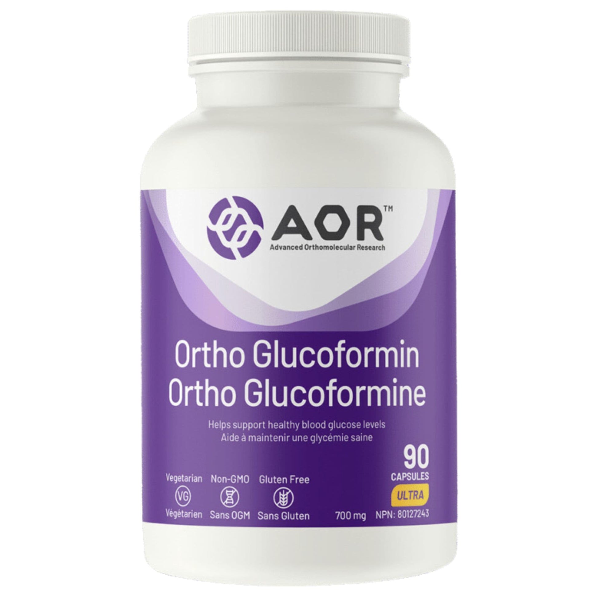 90 Vegetable Capsules | AOR Ortho Glucoformin