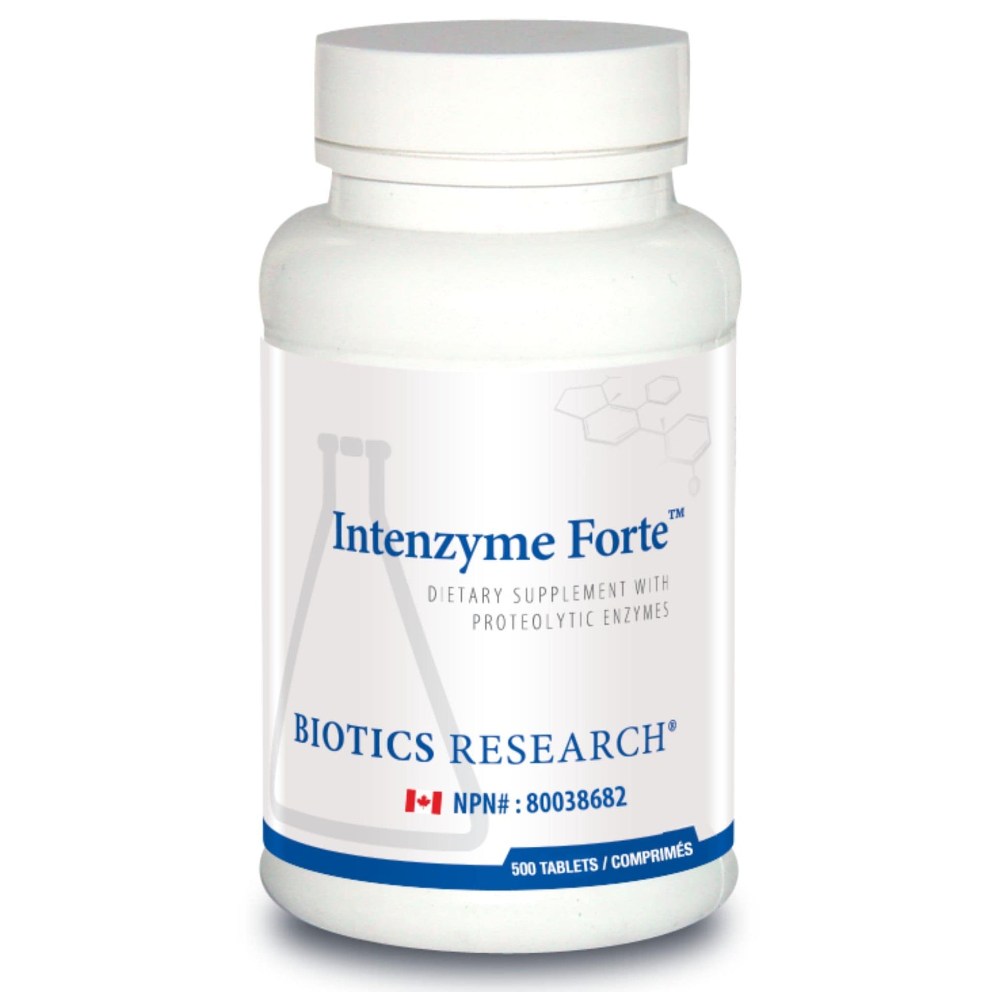 500 Tablets | Biotics Research Intenzyme Forte