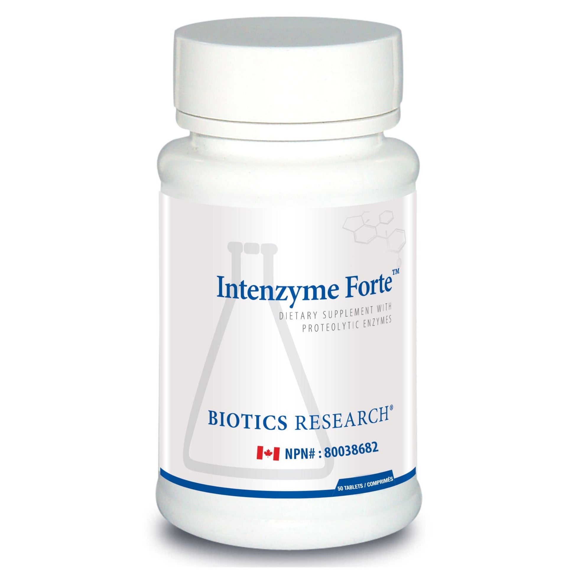 50 Tablets | Biotics Research Intenzyme Forte