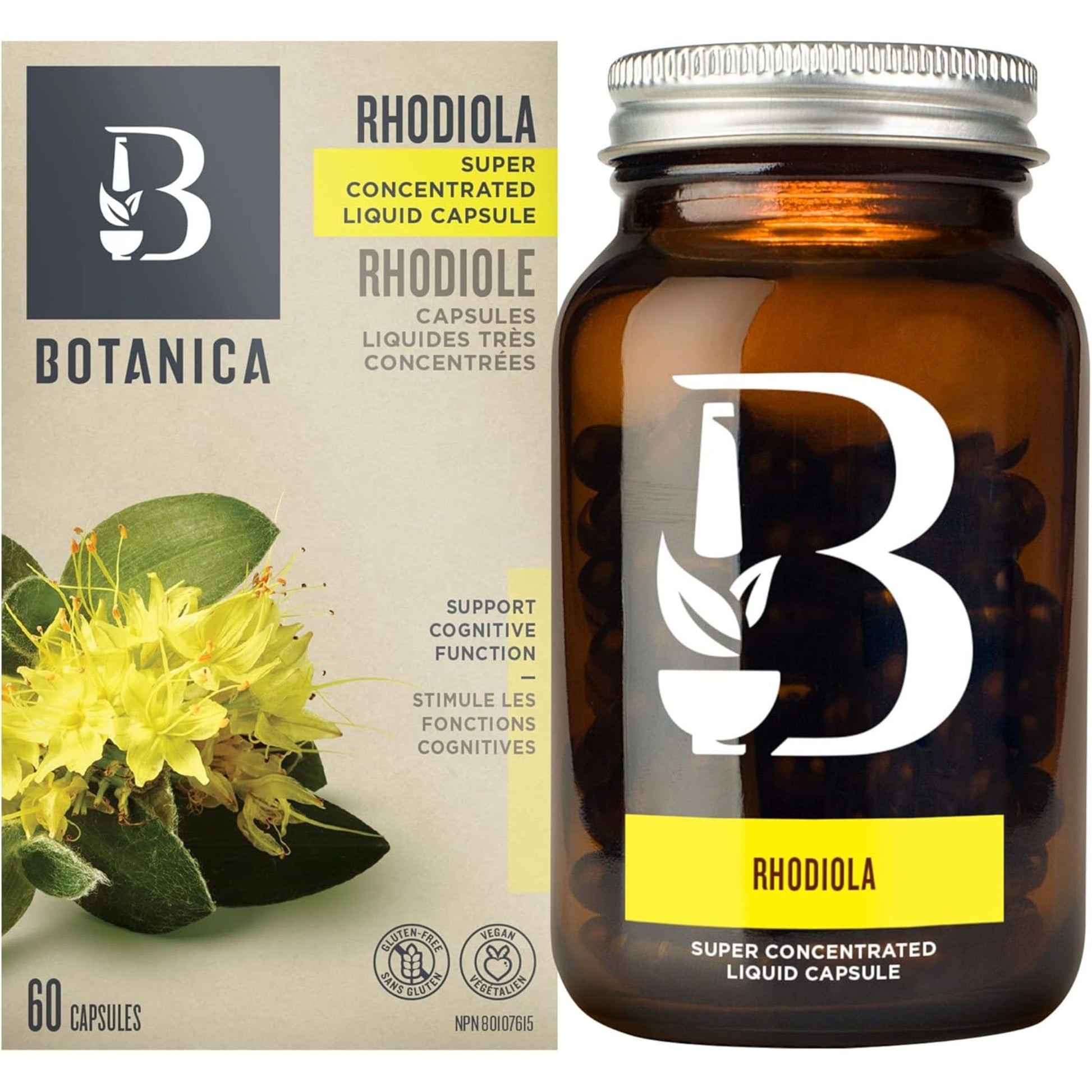 60 Liquid Capsules | Botanica Rhodiola Super Concentrated Liquid Capsule