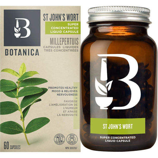 60 Liquid Capsules | Botanica St John's Wort Super Concentrated Liquid Capsule