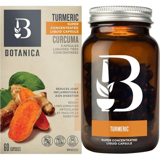 60 Liquid Capsules | Botanica Turmeric Super Concentrated Liquid Capsule