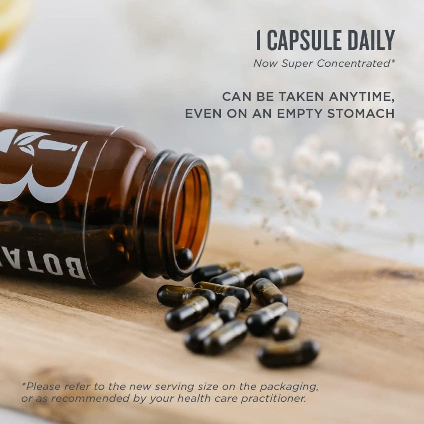 120 Capsules | Botanica Milk Thistle Super Concentrated Liquid Capsule // dosage