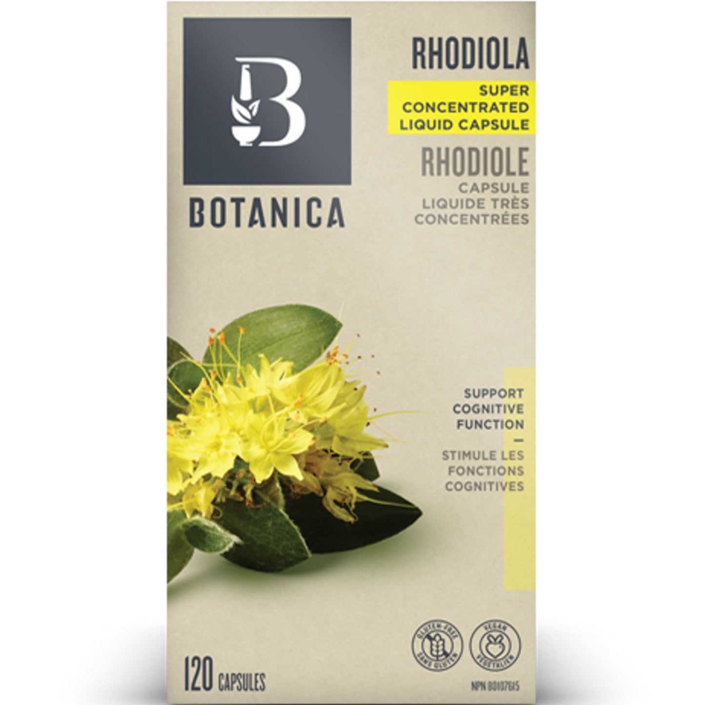 120 Liquid Capsules | Botanica Rhodiola Super Concentrated Liquid Capsule