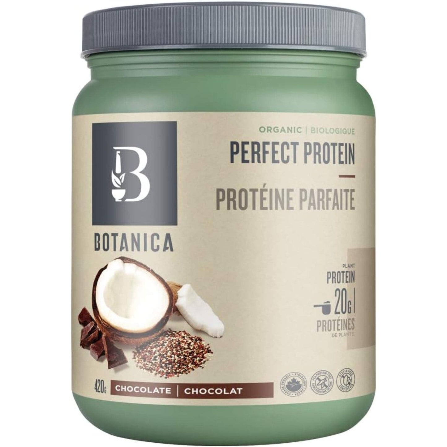 Chocolate 420g | Botanica Organic Perfect Protein // chocolate flavour