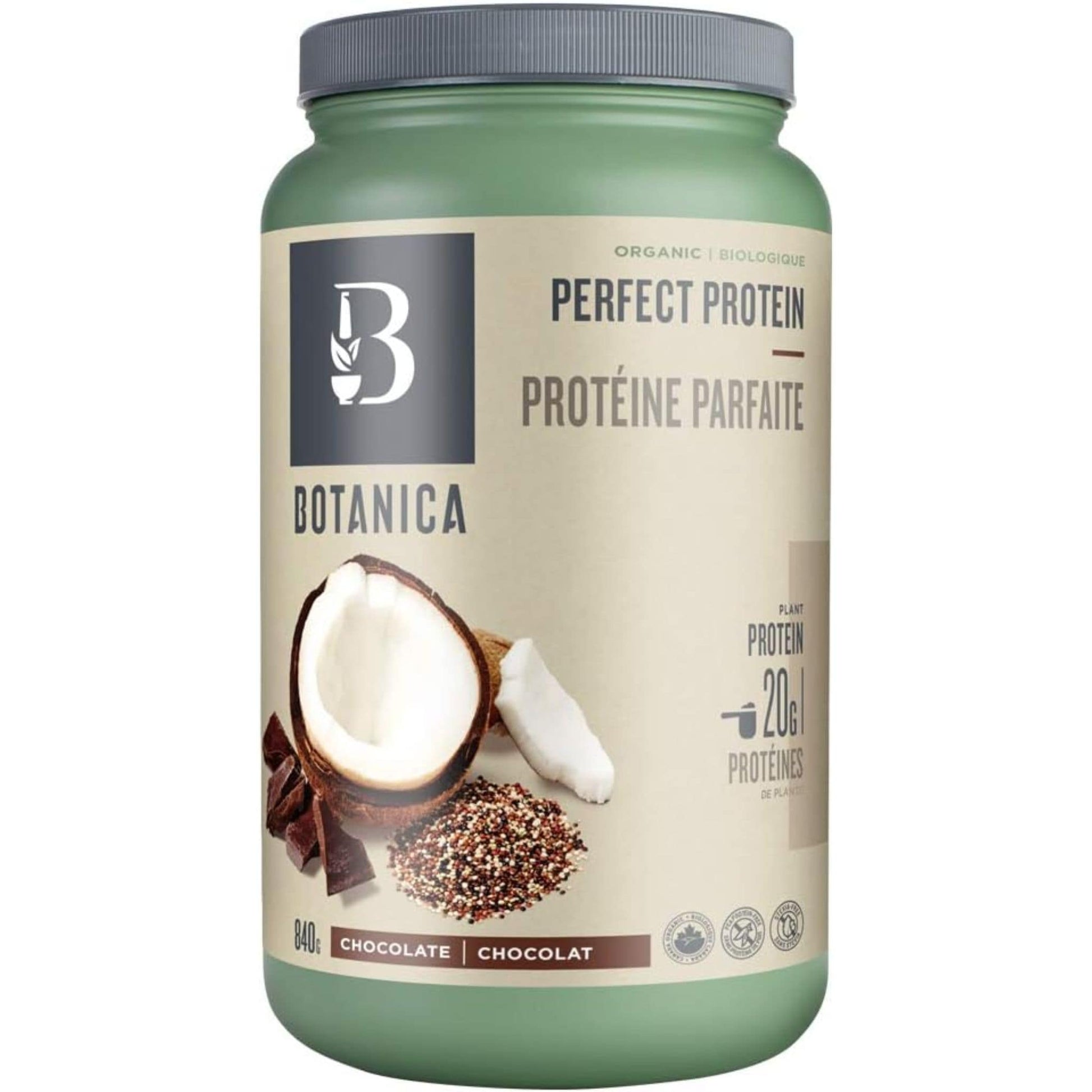 Chocolate 840g | Botanica Organic Perfect Protein // chocolate flavour