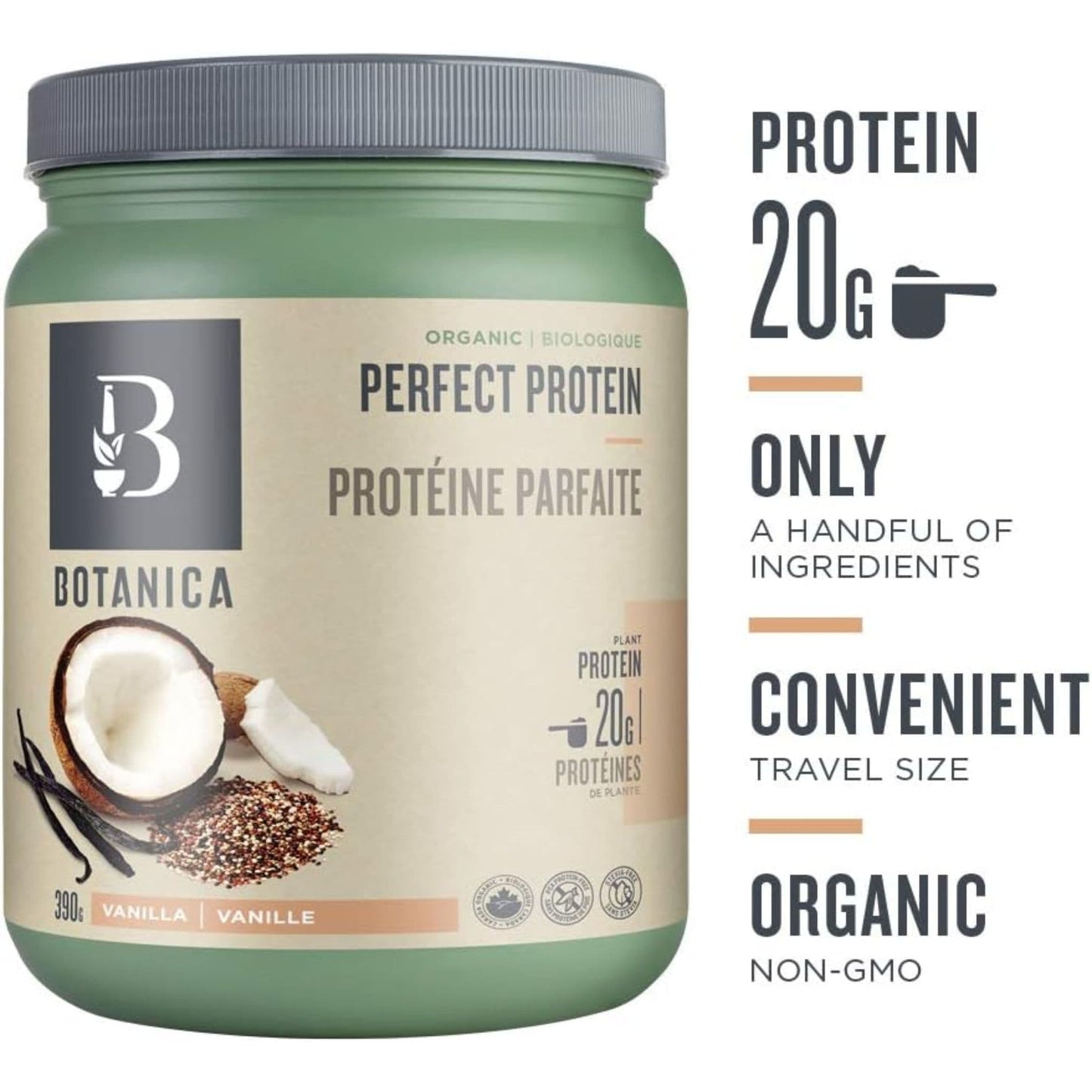 Vanilla 390g | Botanica Organic Perfect Protein // Features