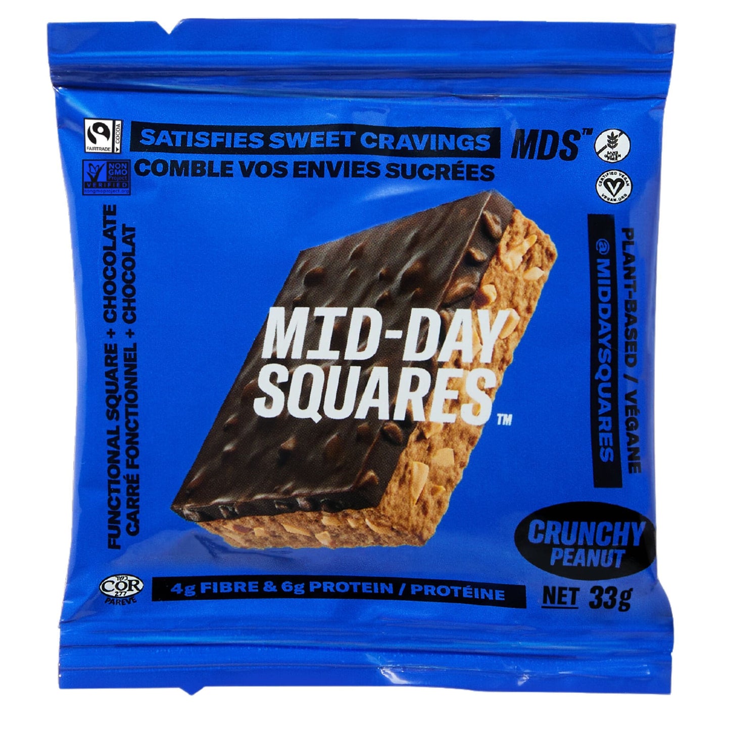 Crunchy Peanut Box of 12 | Mid-Day Squares