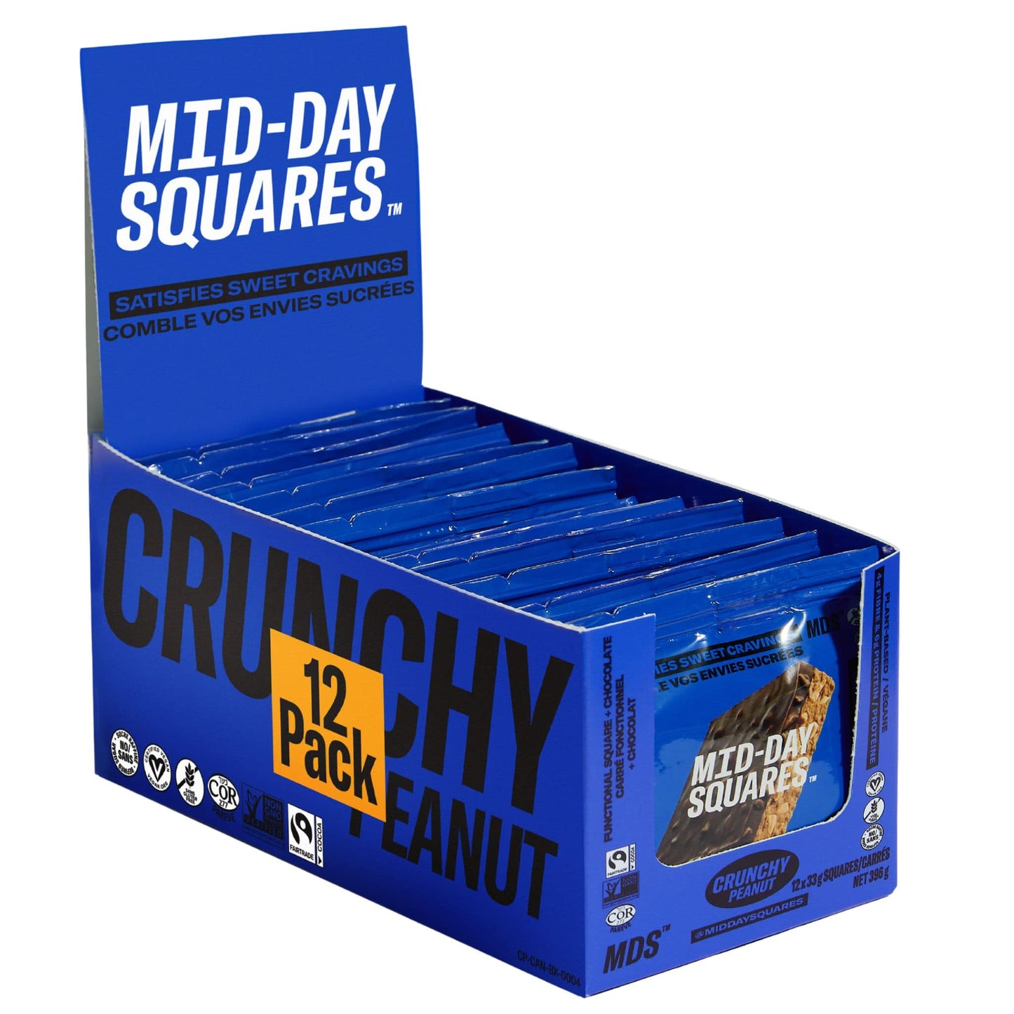 Crunchy Peanut Box of 12 | Mid-Day Squares