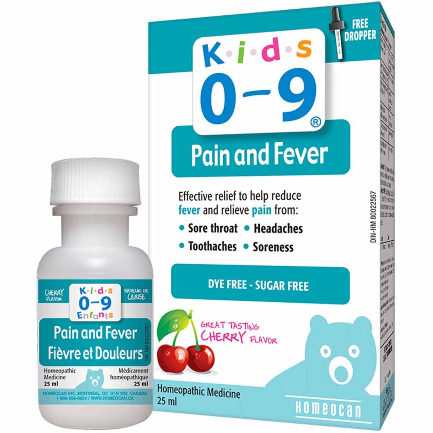 Cherry 25ml | Kids 0-9 Pain and Fever Homeopathic Medicine // cherry flavour