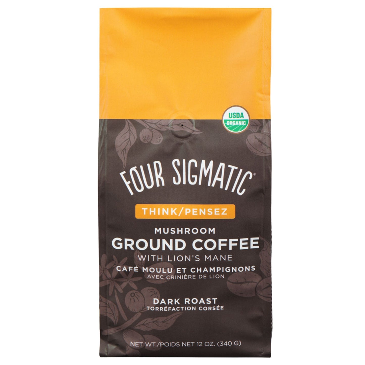 340g Bag | Four Sigmatic Mushroom Gound Coffee with Lion's Mane