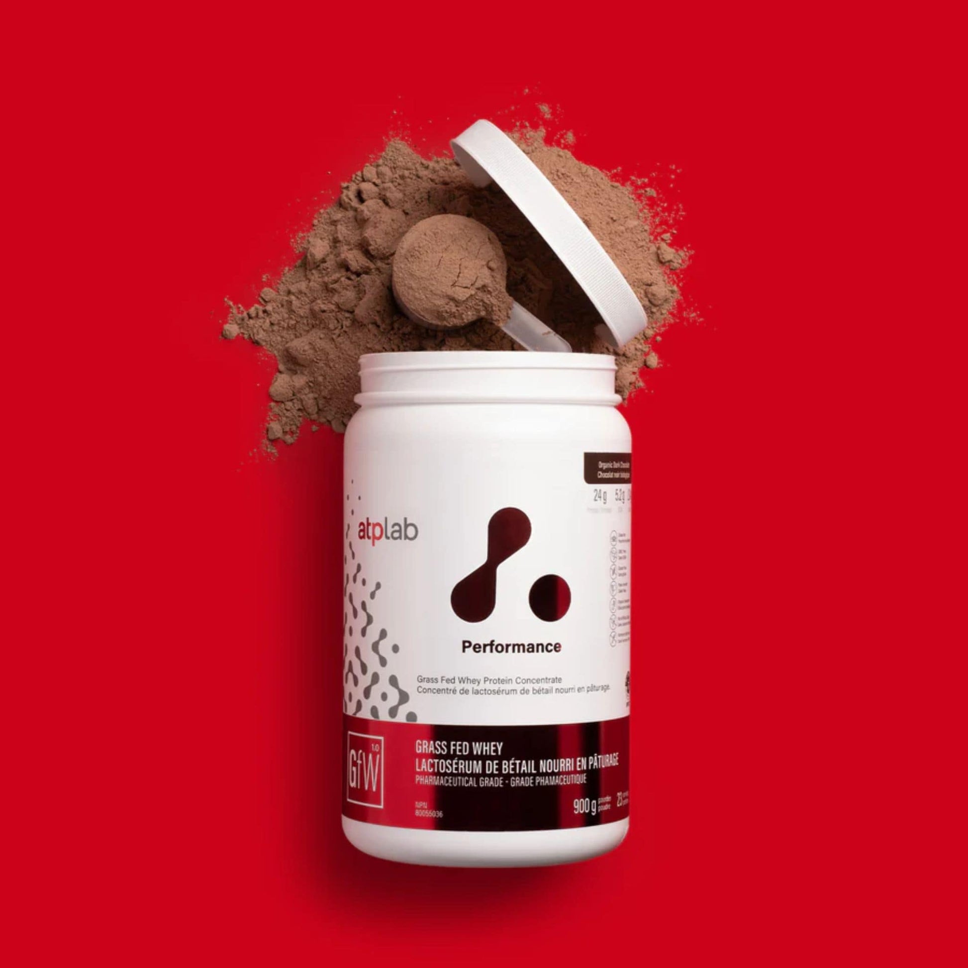 900 g Organic Dark Chocolate | ATP Lab Grass Ged Whey Protein Powder