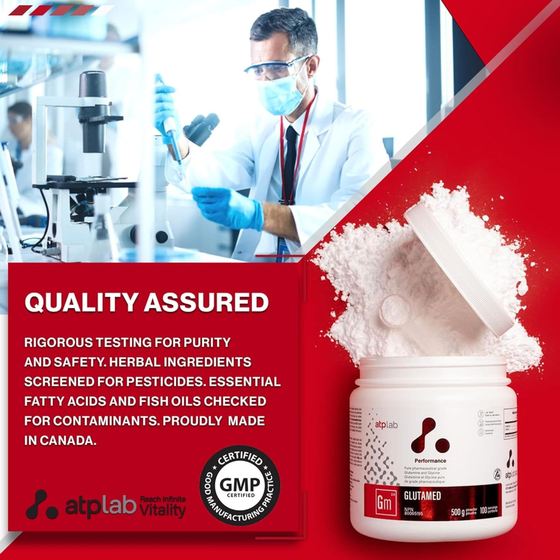 500g | ATP Lab Glutamed Powder