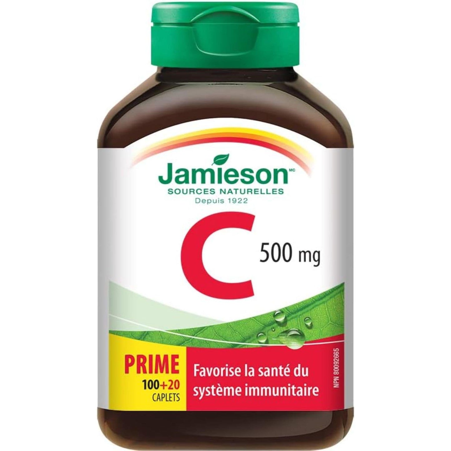 Bonus, 100+20 Caplets | Jamieson Vitamin C 500 mg // French