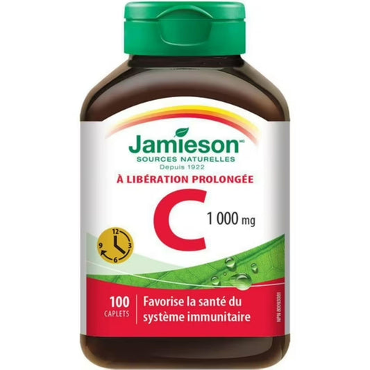 100 Caplets | Jamieson Vitamin C 1,000 mg Timed Release // French