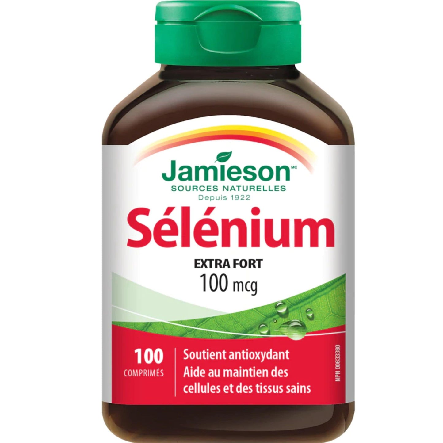 100 Tablets | Jamieson Selenium 100 mcg Extra Strength // French Bottle