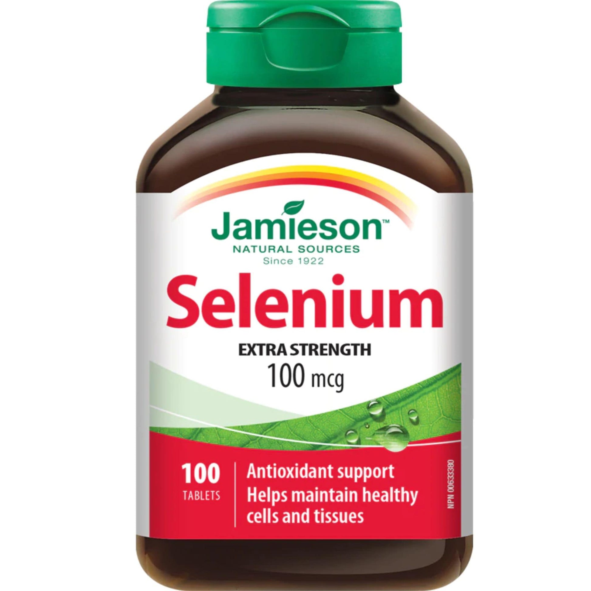 100 Tablets | Jamieson Selenium 100 mcg Extra Strength