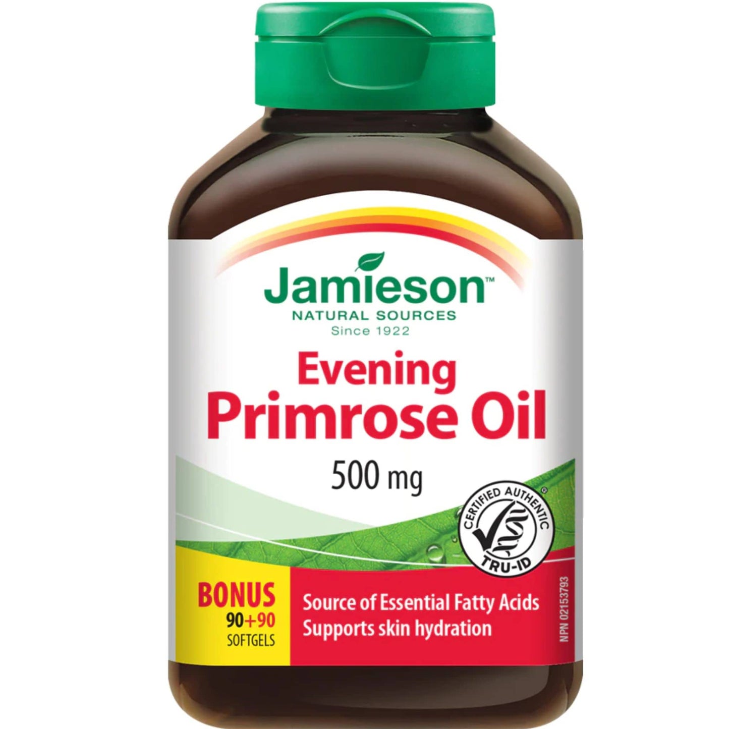 Bonus, 90+90 Softgels | Jamieson Evening Primrose Oil 500 mg