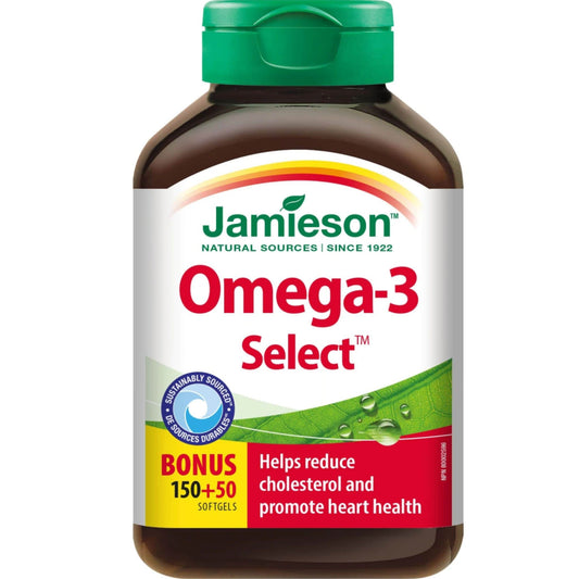 Bonus, 150+50 Softgels | Jamieson Omega-3 Select