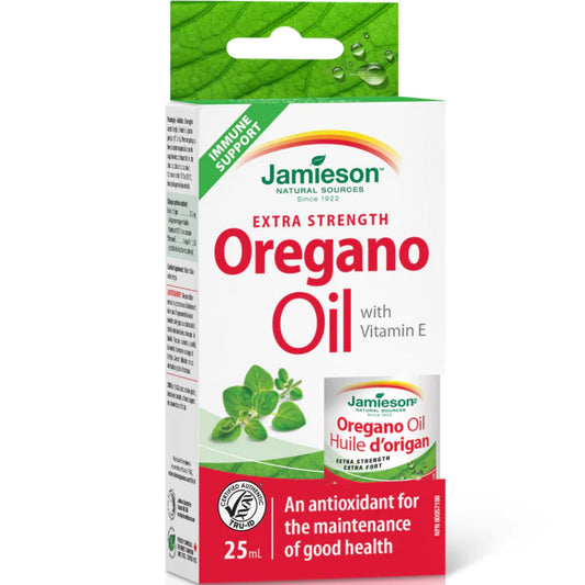 25 mL | Jamieson Oregano Oil Extra Strength with Vitamin E