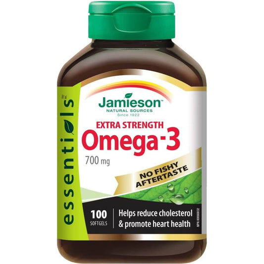 100 Softgels | Jamieson Omega-3 700 mg Extra Strength