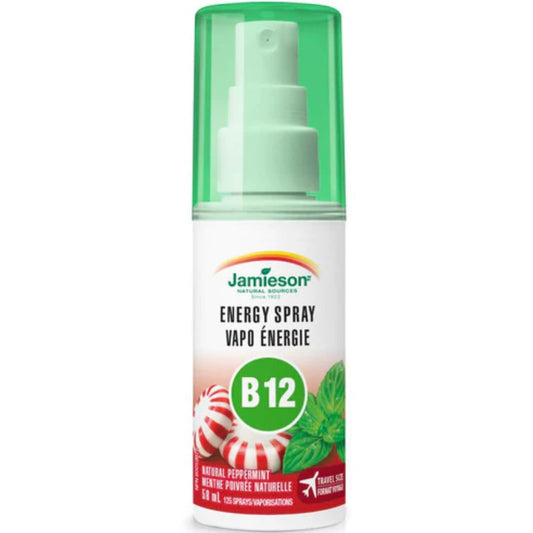 Natural Peppermint, 58 mL | Jamieson Energy Spray B12