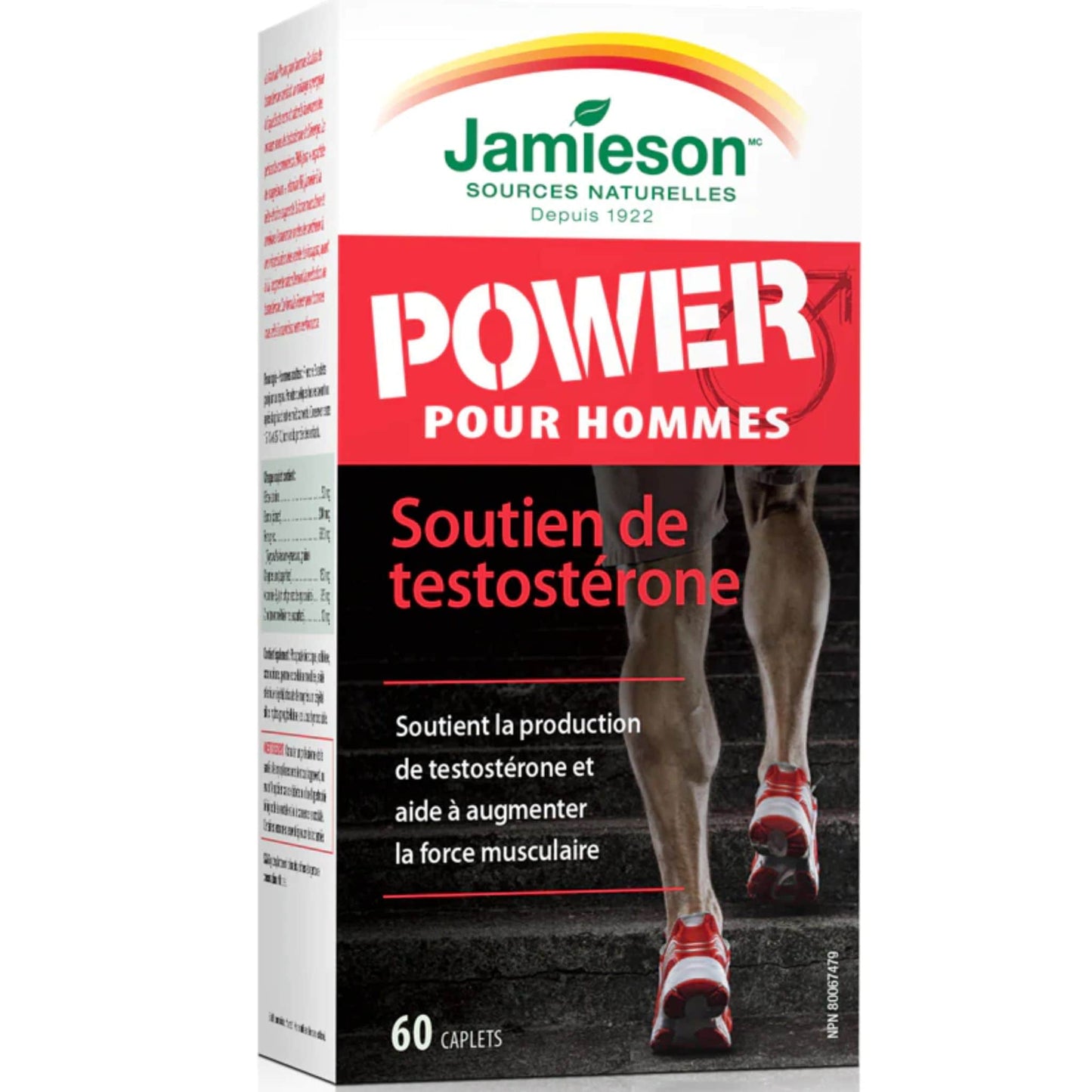 60 Caplets | Jamieson Power for Men Testosterone Support // French Package