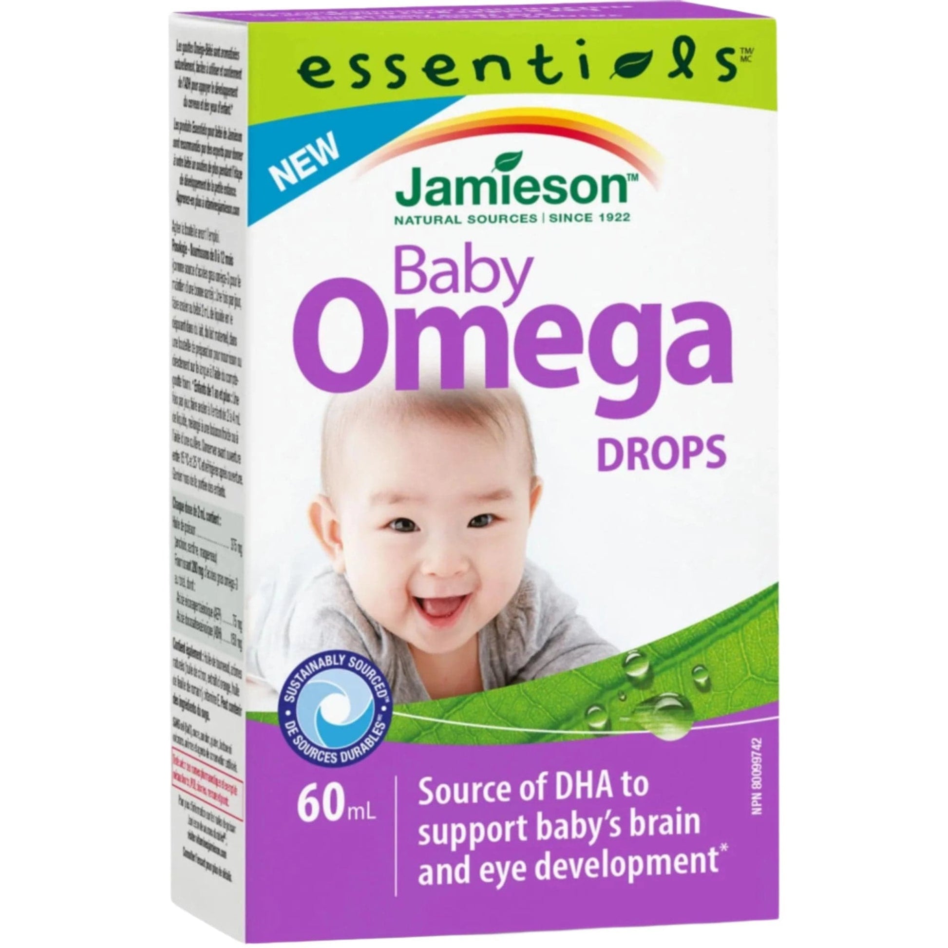 60 mL | Jamieson Baby Omega Drops