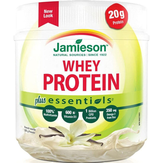 French Vanilla, 325gg | Jamieson Whey Protein Plus Essentials // french vanilla flavour