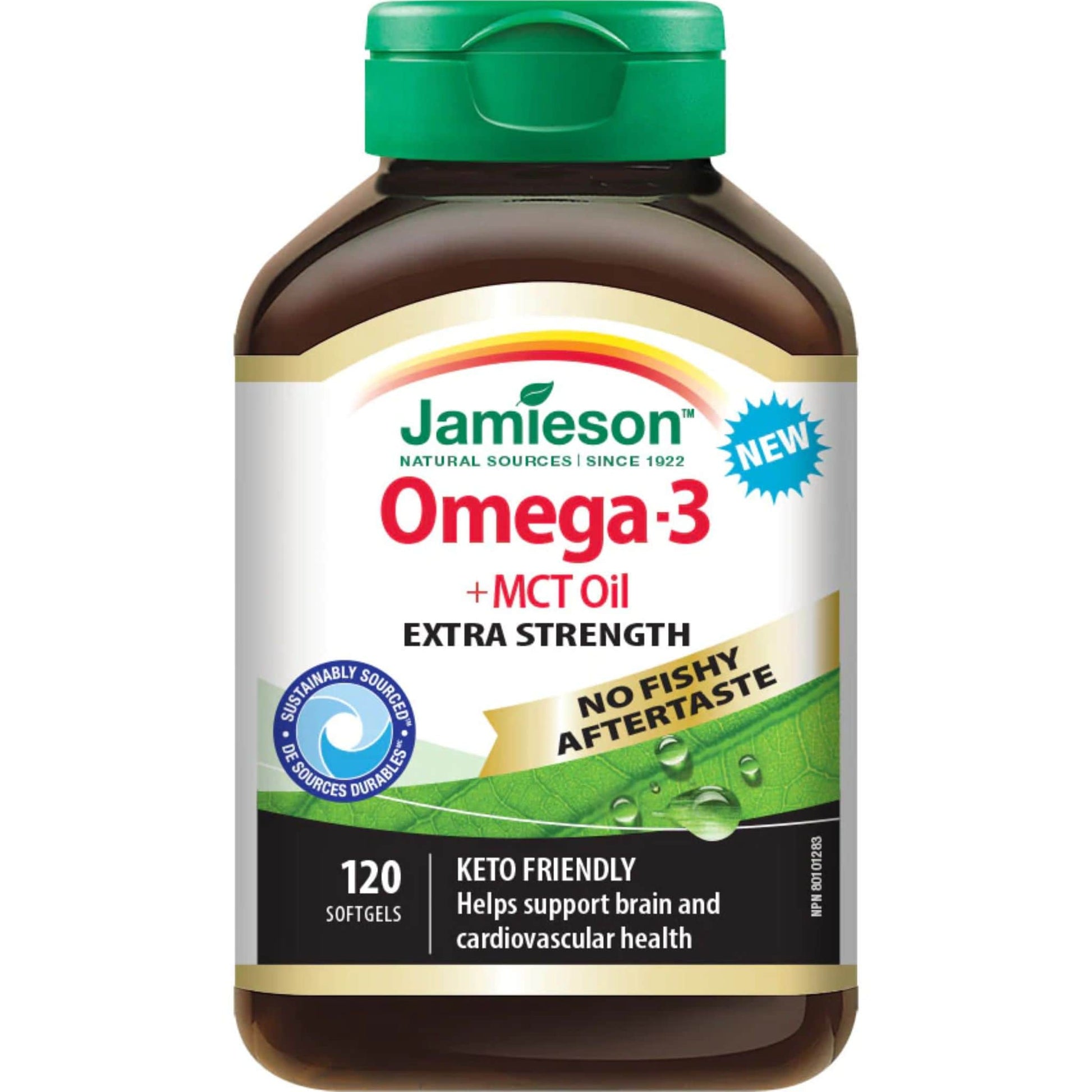 120 Softgels | Jamieson GOmega-3 + MCT Oil Extra Strength