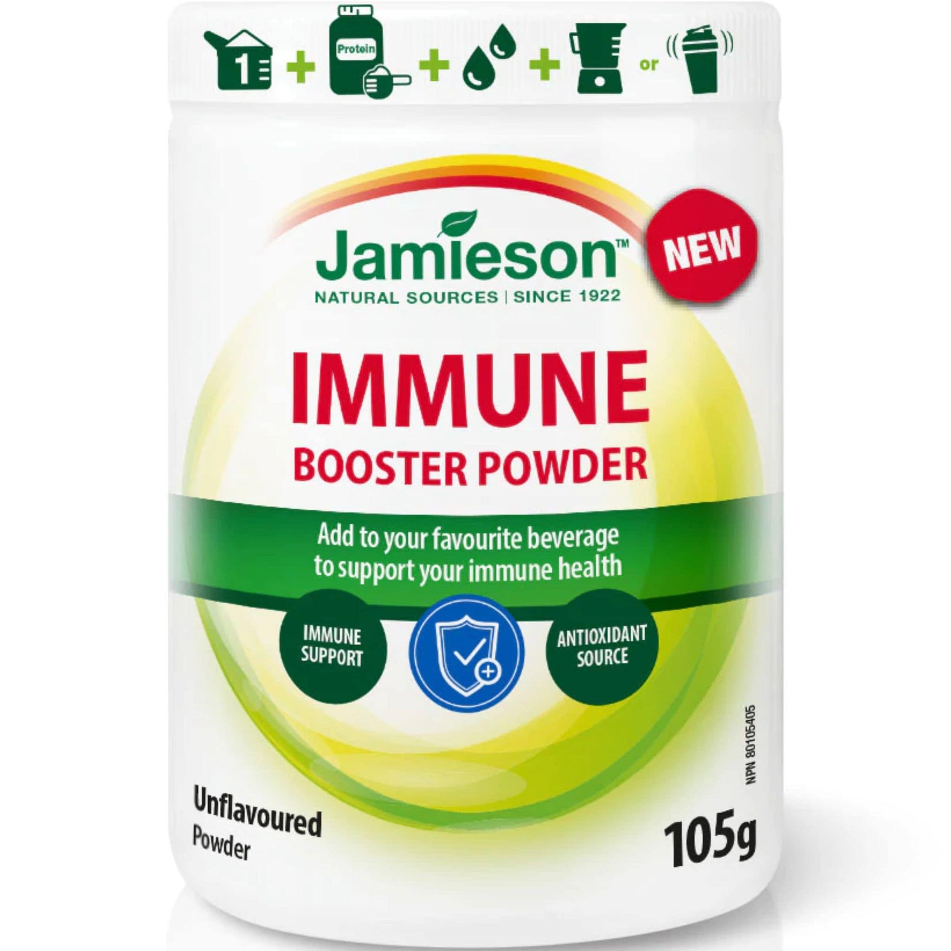 Unflavoured, 105g | Jamieson Immune Booster Powder