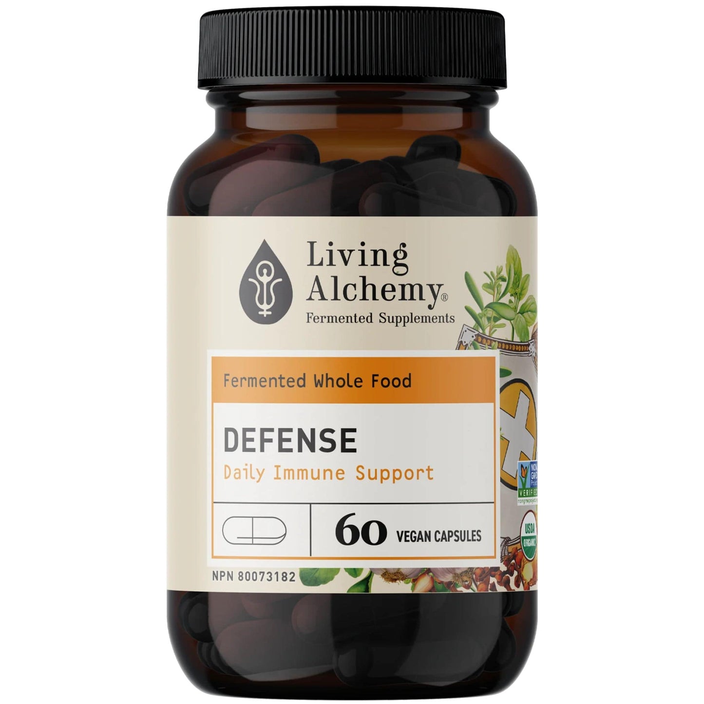 Living Alchemy Defense, Immune Support, 60 Capsules