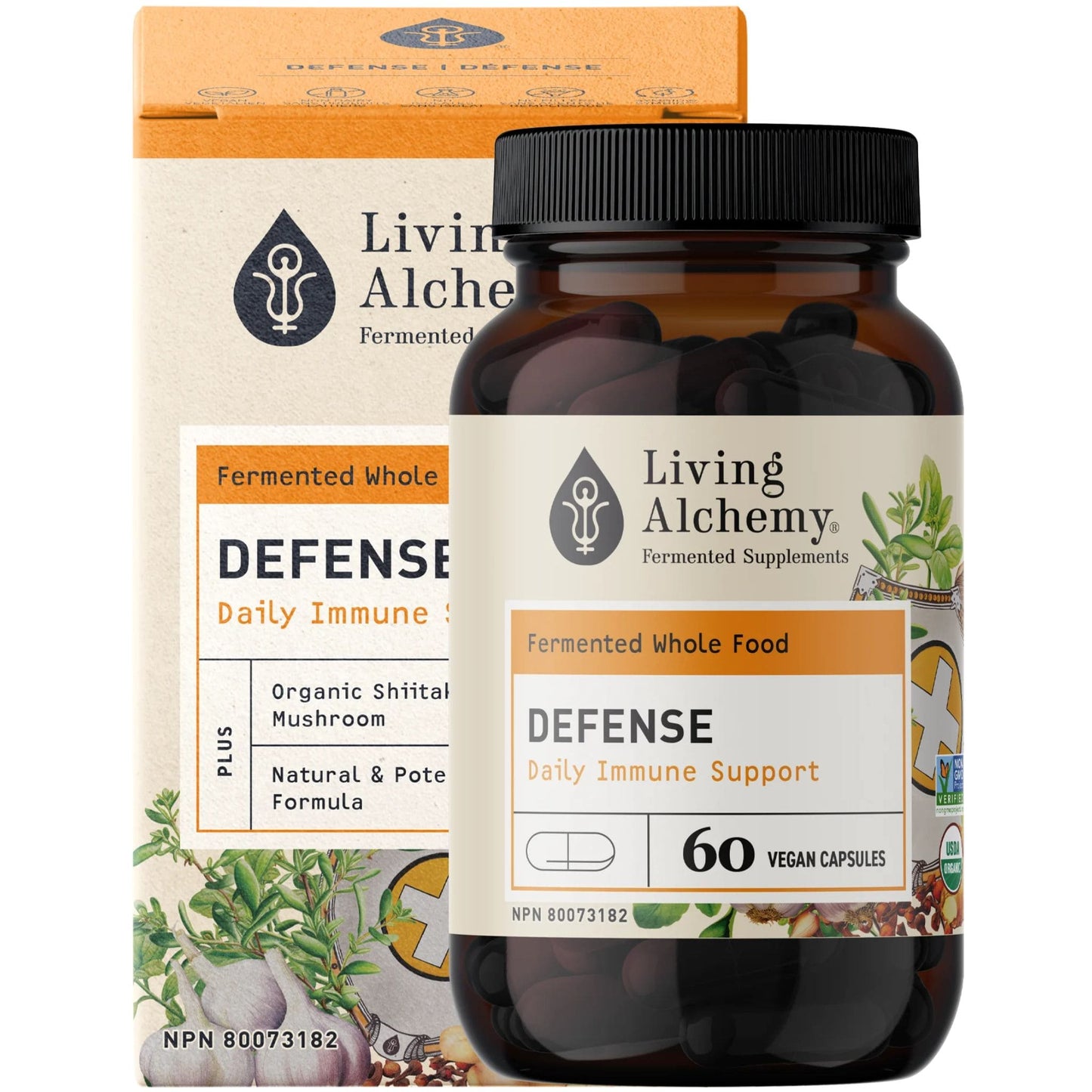 Living Alchemy Defense, Immune Support, 60 Capsules