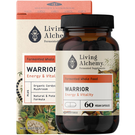 Living Alchemy Warrior, Energy and Vitality, Hormone and Libido Support, 60 Capsules