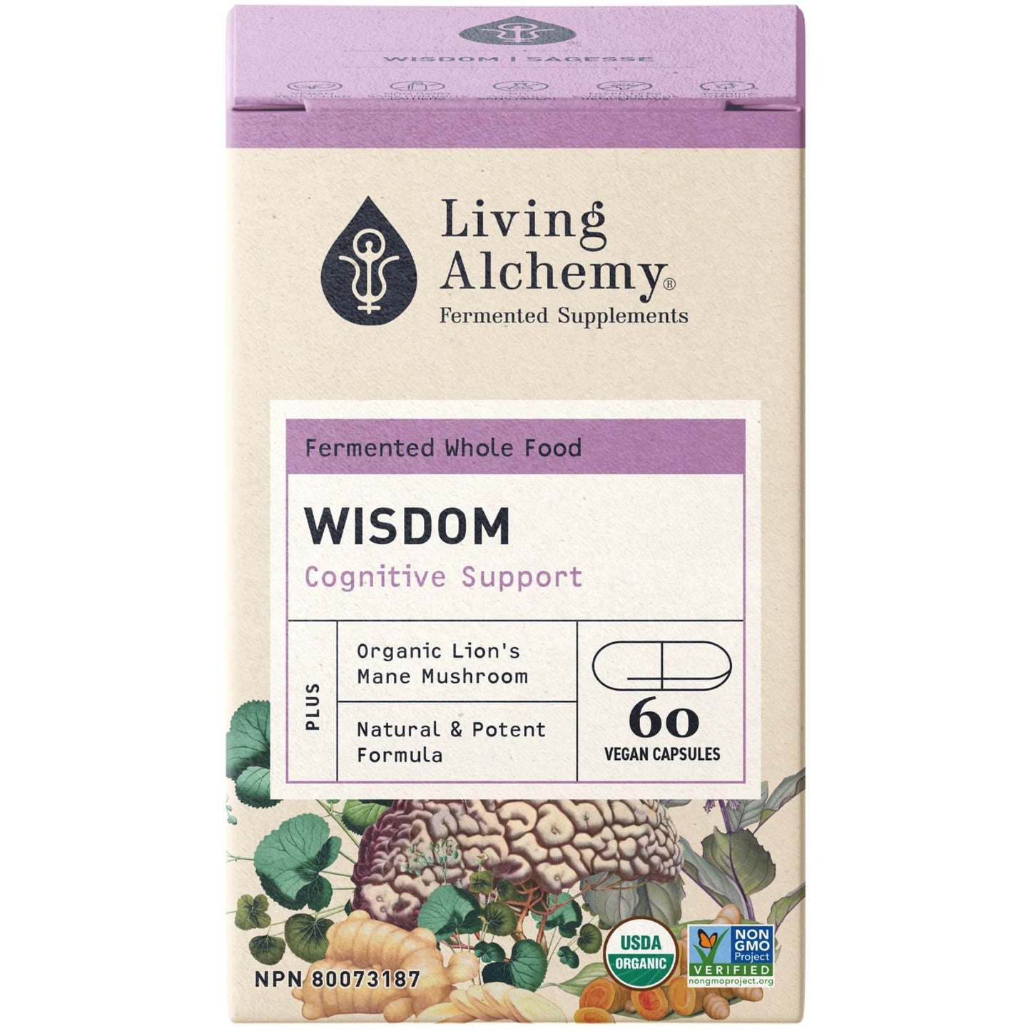 Living Alchemy Wisdom, Cognitive Support, 60 Capsules