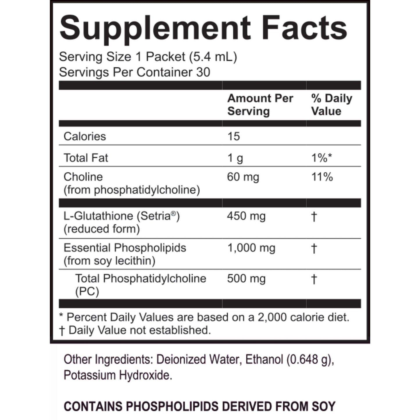 30 Packets | Lypo-Spheric Glutathione 