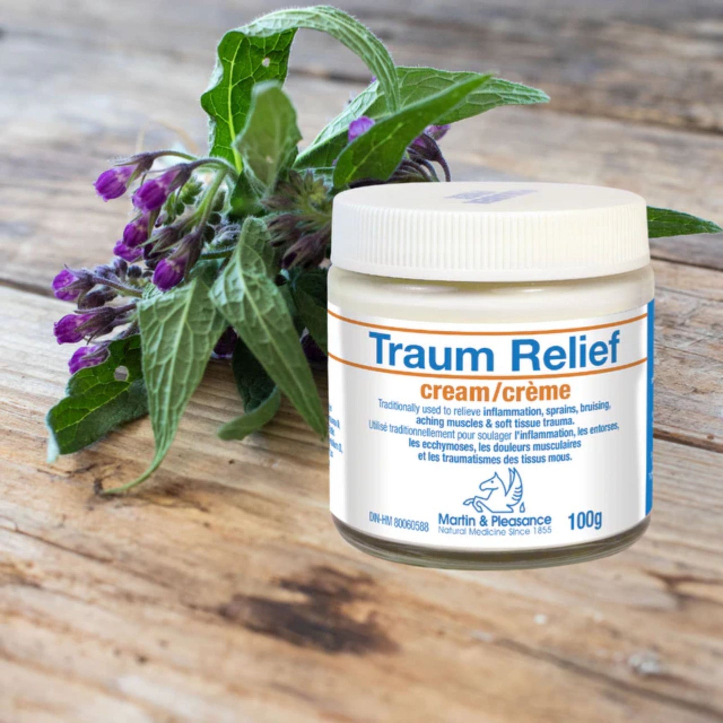 100g | Martin & Pleasance Traum Relief Cream // Infographic