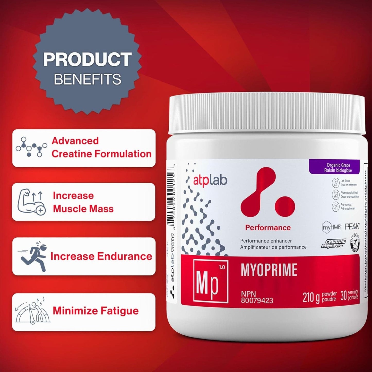 Organic Grape | ATP Lab Myoprime Powder