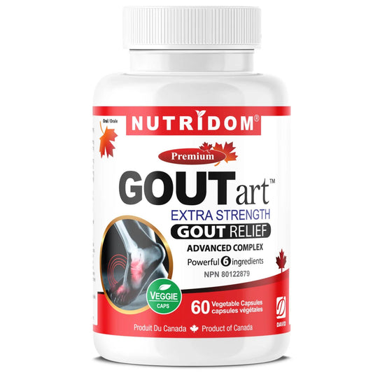 60 Vegetable Capsules | Nutridom GOUTart