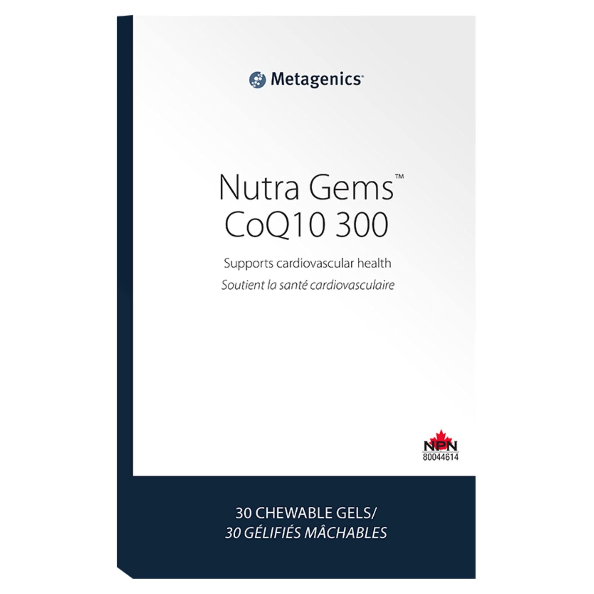 30 Chewable Gels | Metagenics NutraGem CoQ10 300