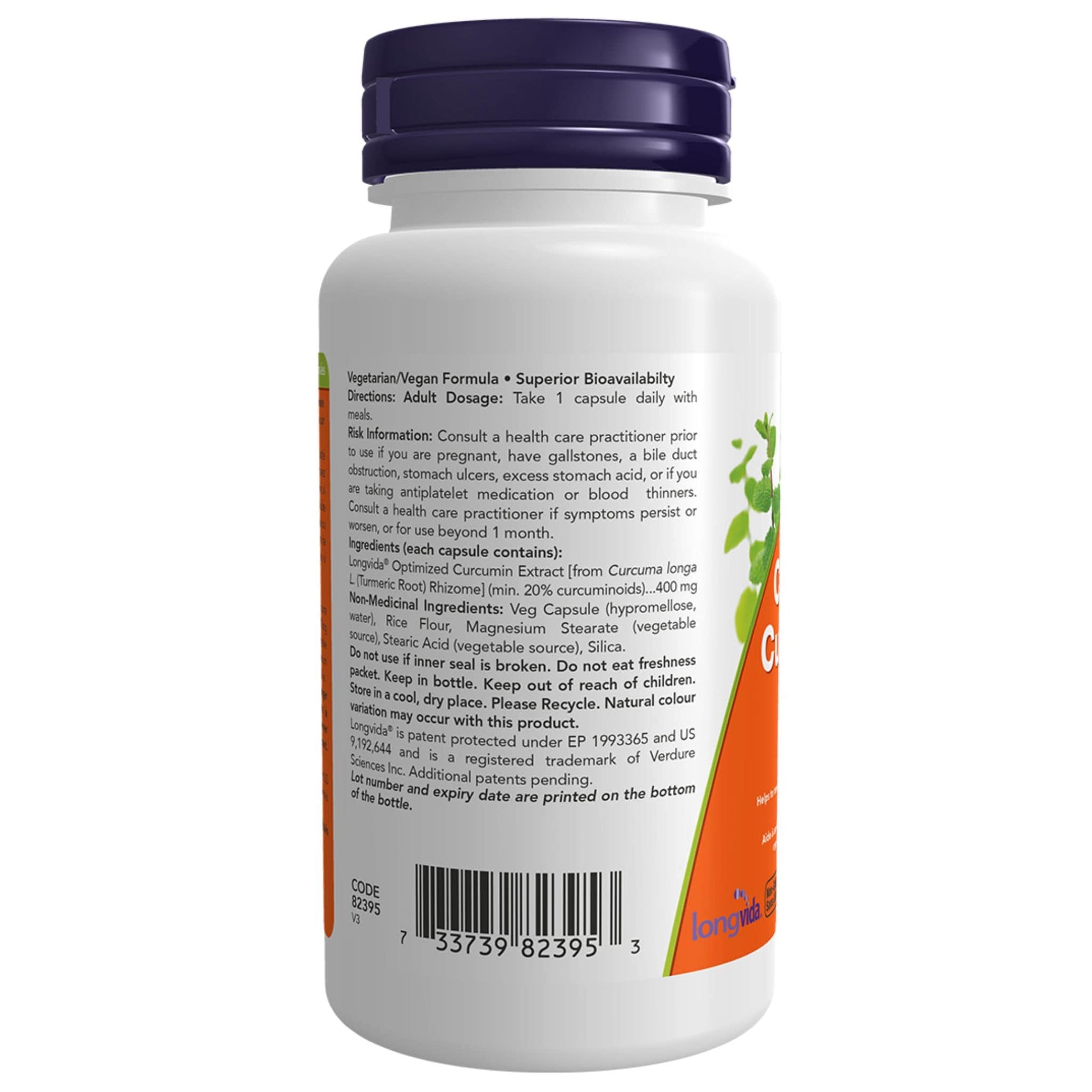 50 Vegetable Capsules | Now CurcuBrain 