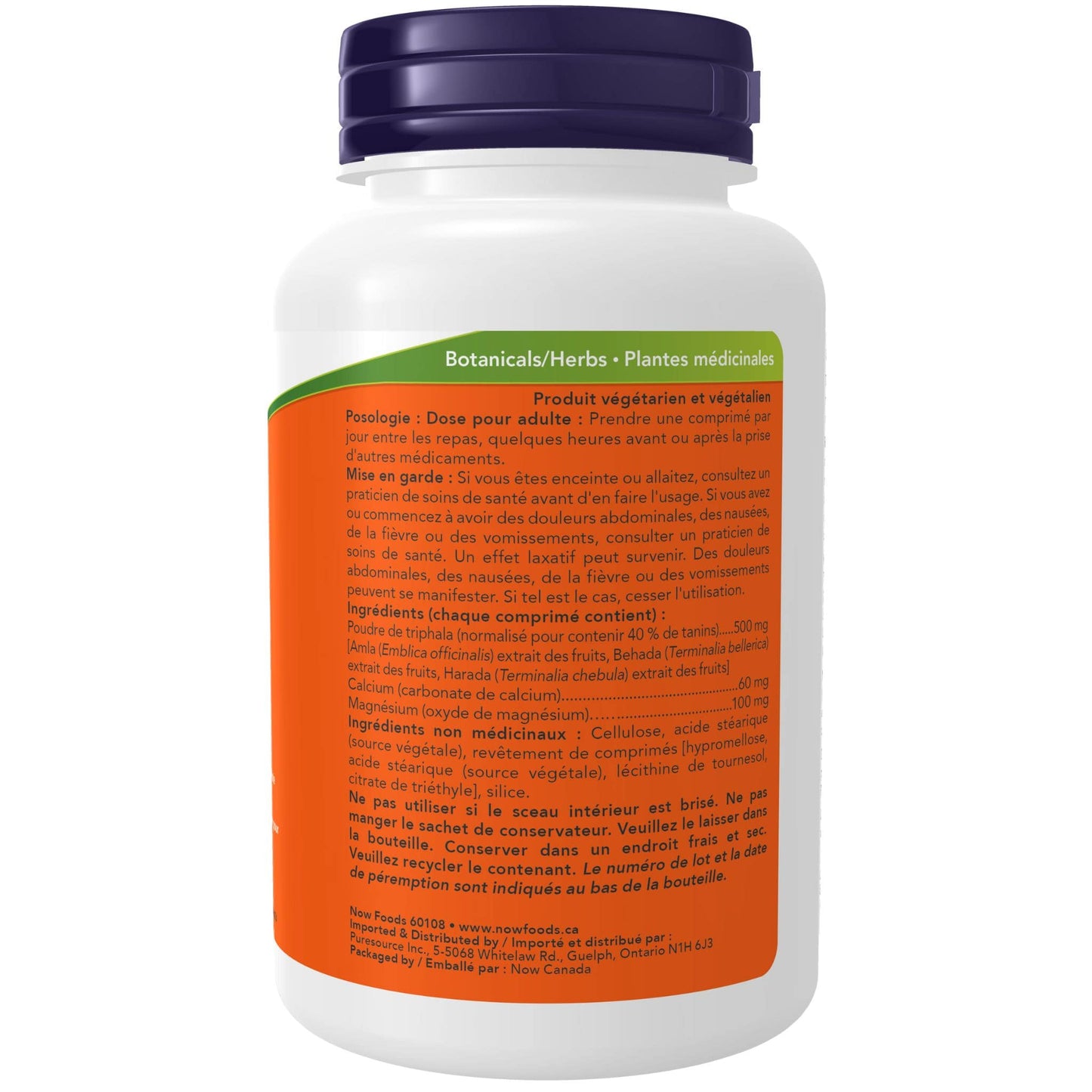 120 Tablets | NOW Triphala 500mg