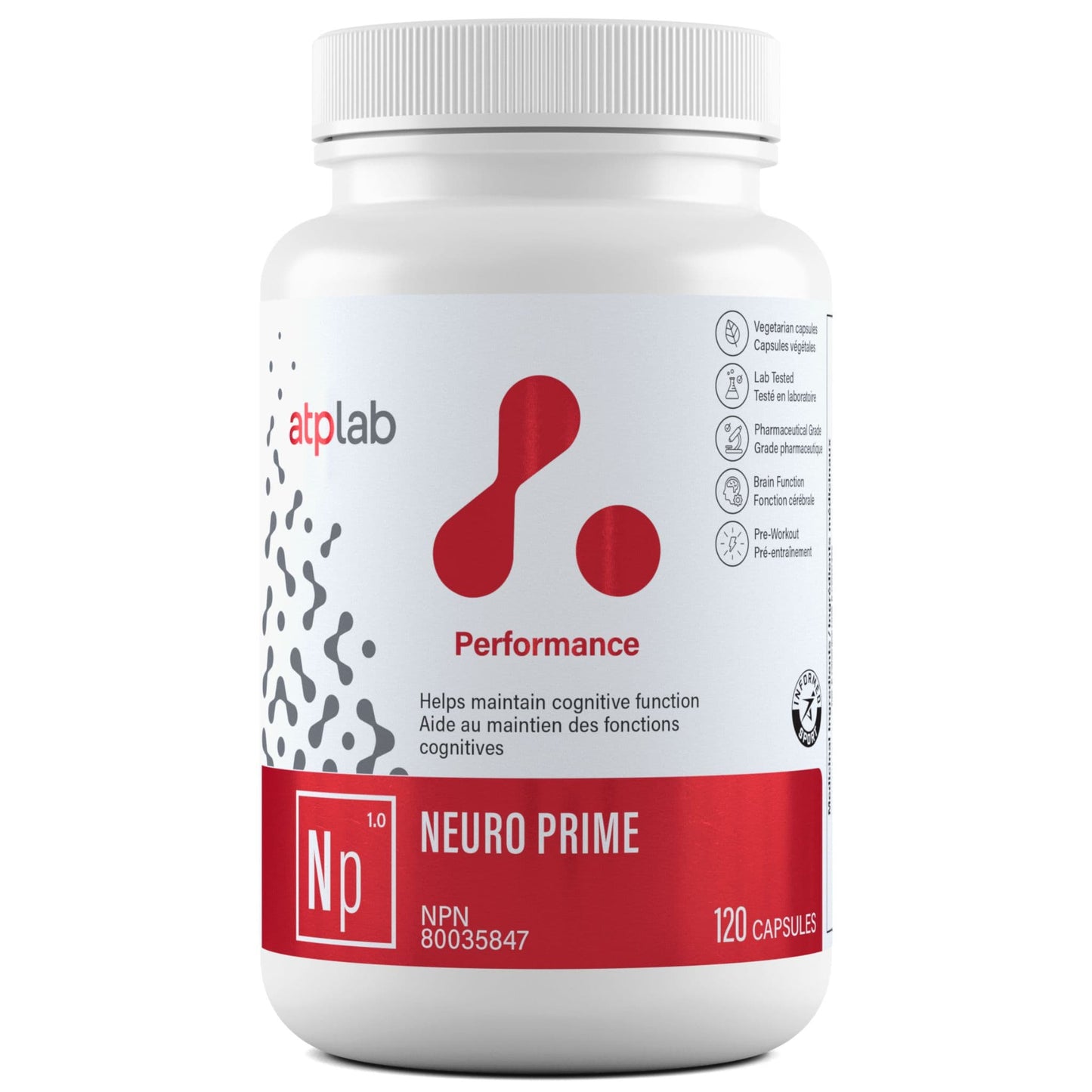 120 Vegetable Capsules | ATP Lab Neuro Prime