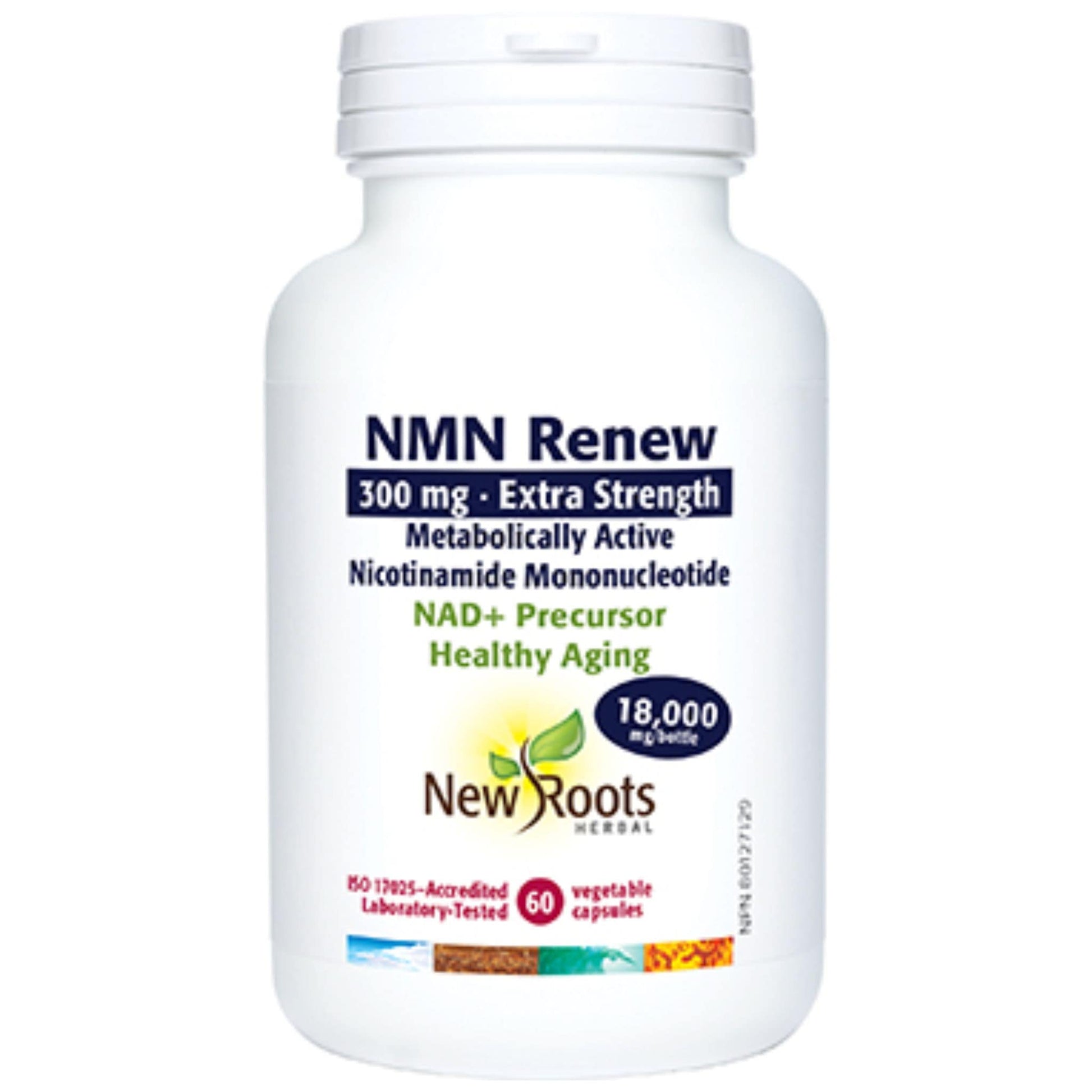 60 Vegetable Capsules | New Roots Herbal NMN Renew Extra Strength
