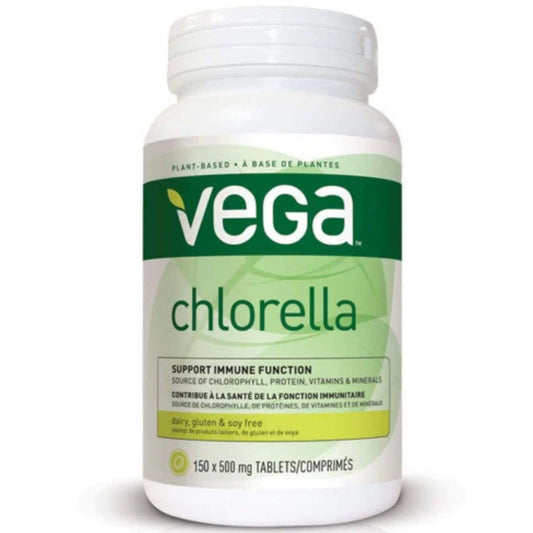 150 Tablets | Vega Chlorella 500mg, Support Immune System