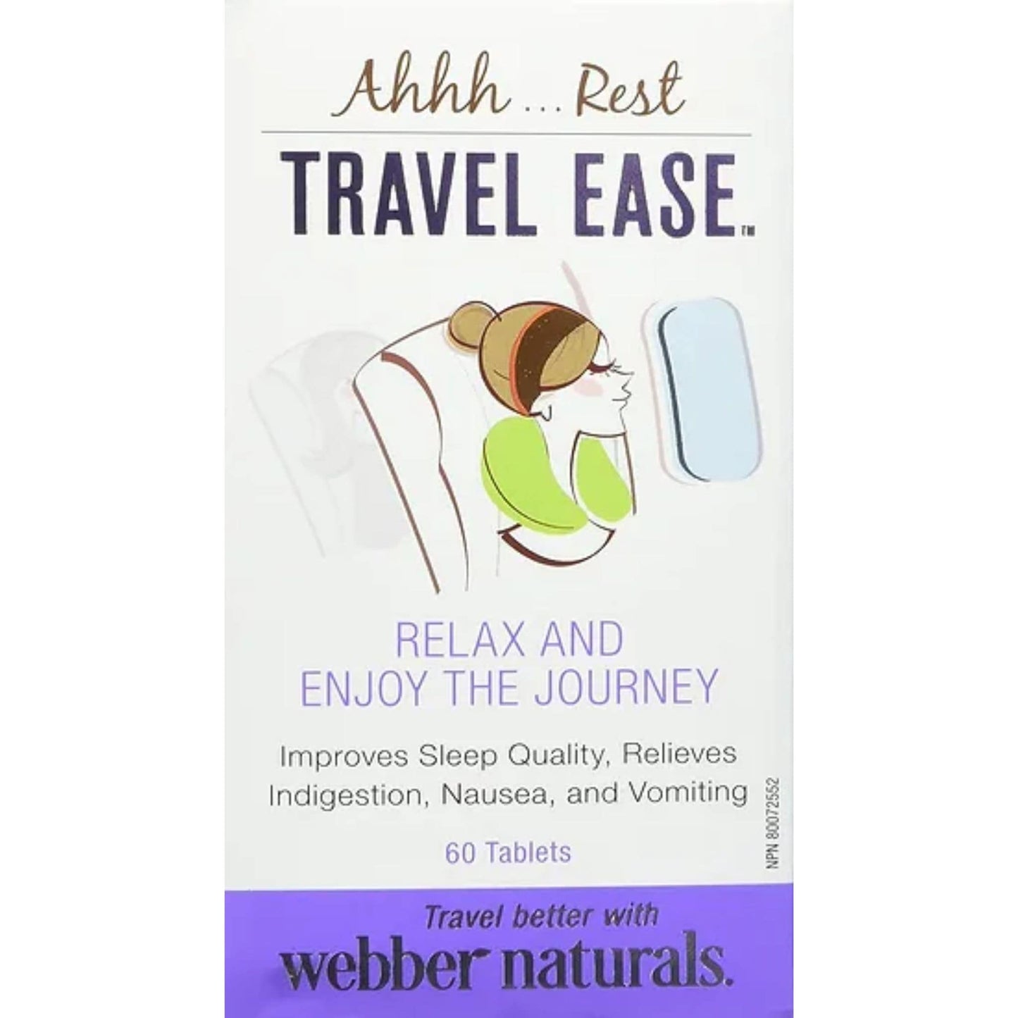 60 Tablets | Webber Naturals Travel Ease