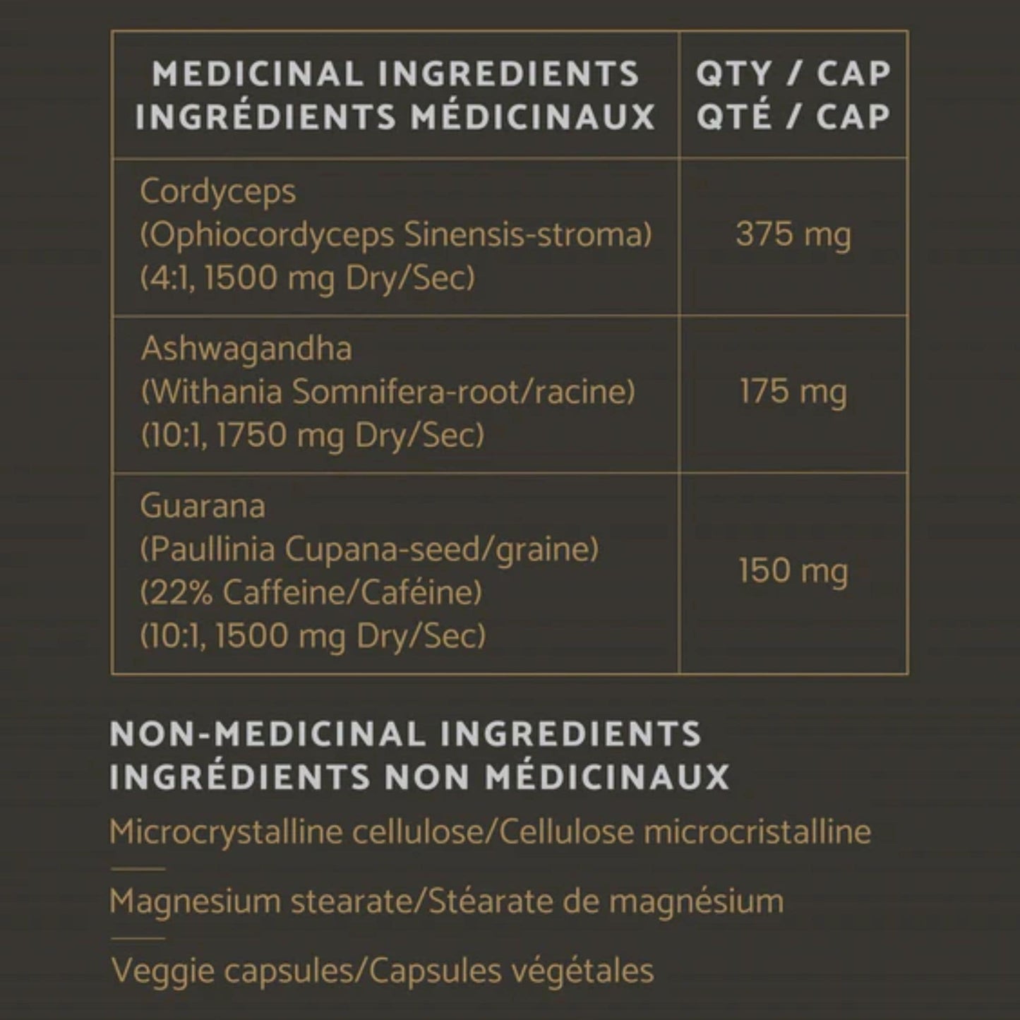 60 Vegetable Capsules | The Sporing Company Mycoveda Energy