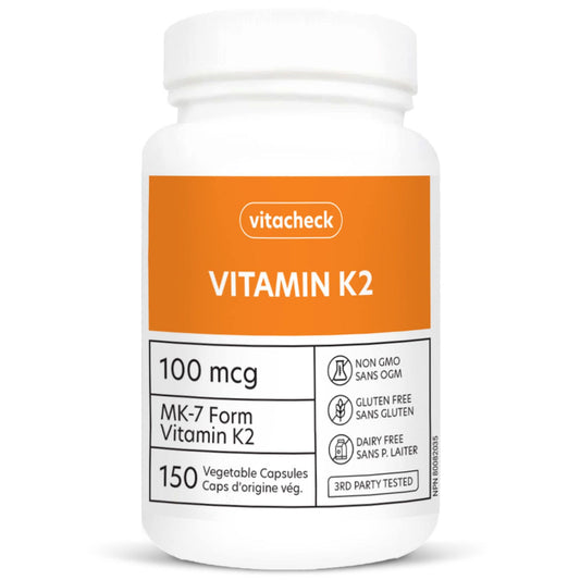 150 Vegetable Capsules | Vitacheck Vitamin K2